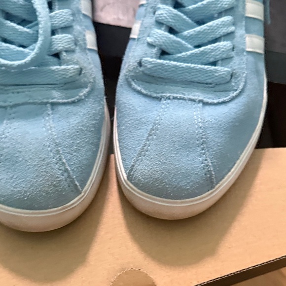 Adidas Light Blue Sneakers with White Stripes - Picture 3 of 6